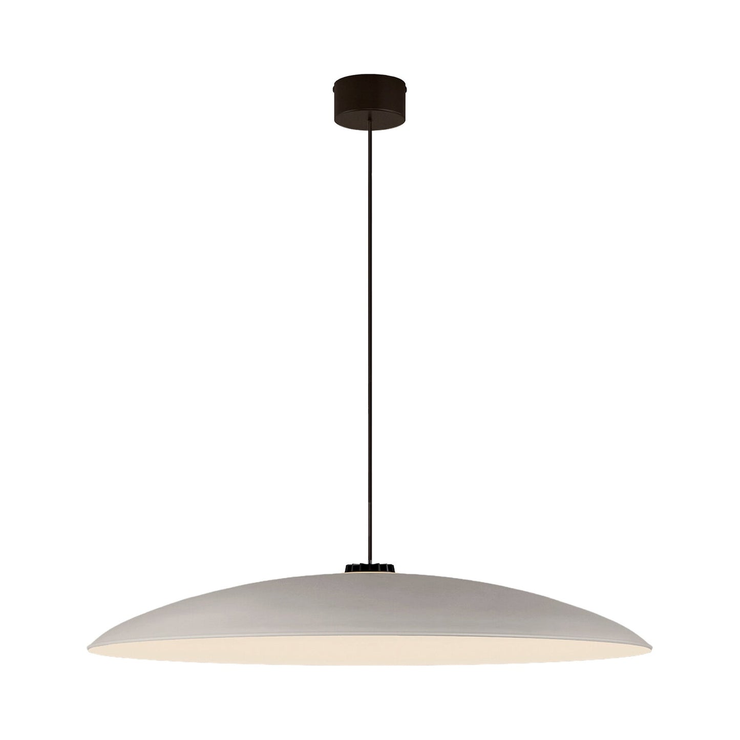 HeadHat LED Pendant Light in White (Black Surface/Large).