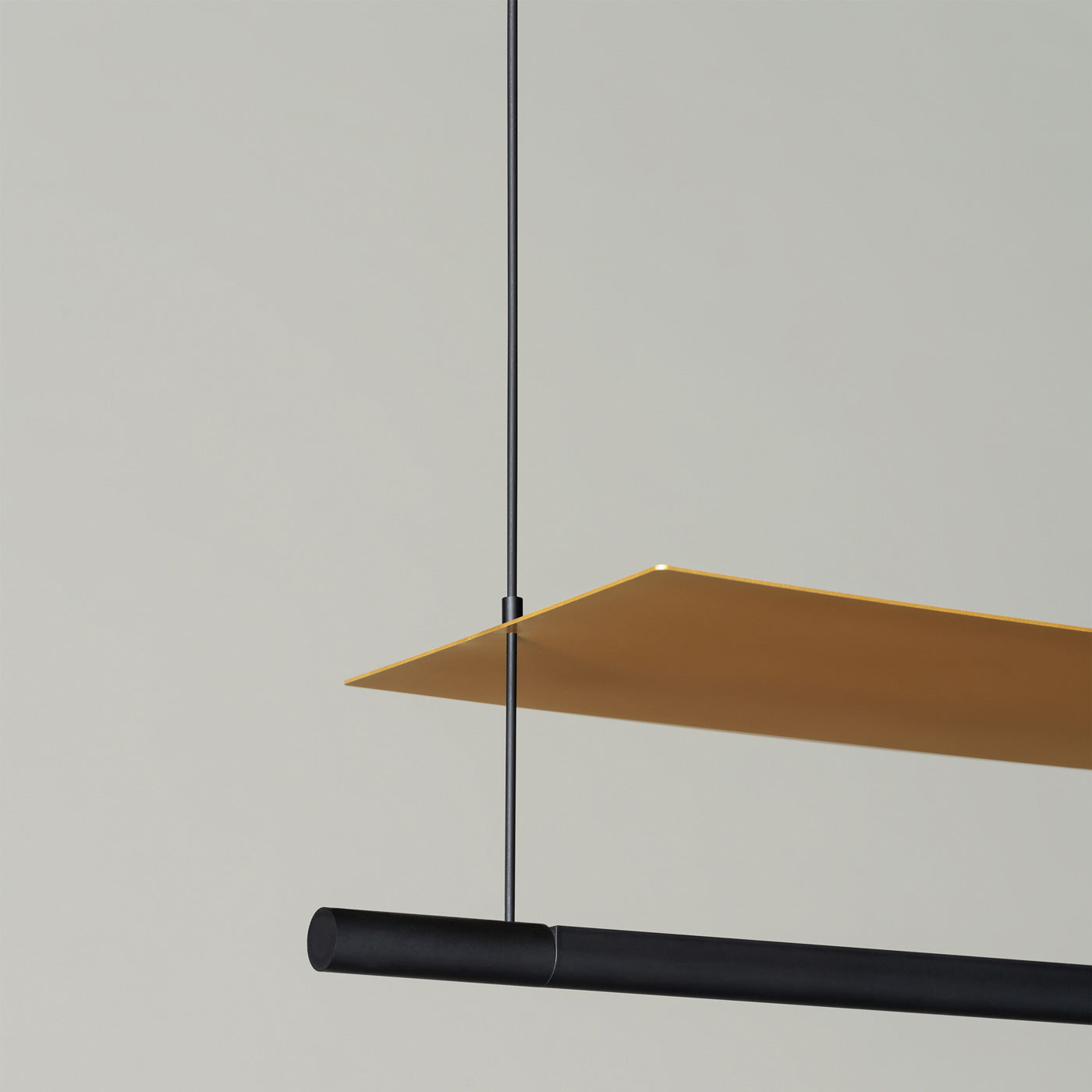 Lámina Dorada 45 LED Pendant Light in Detail.