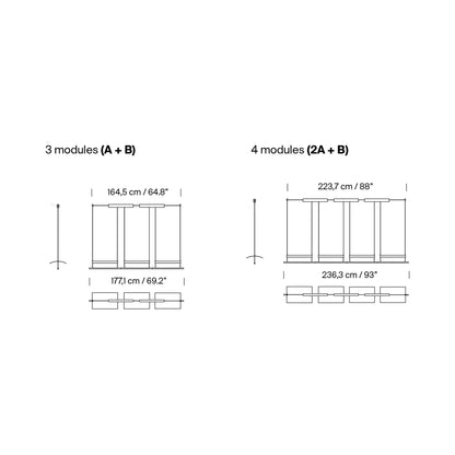 Lámina LED Pendant Light - line drawing.