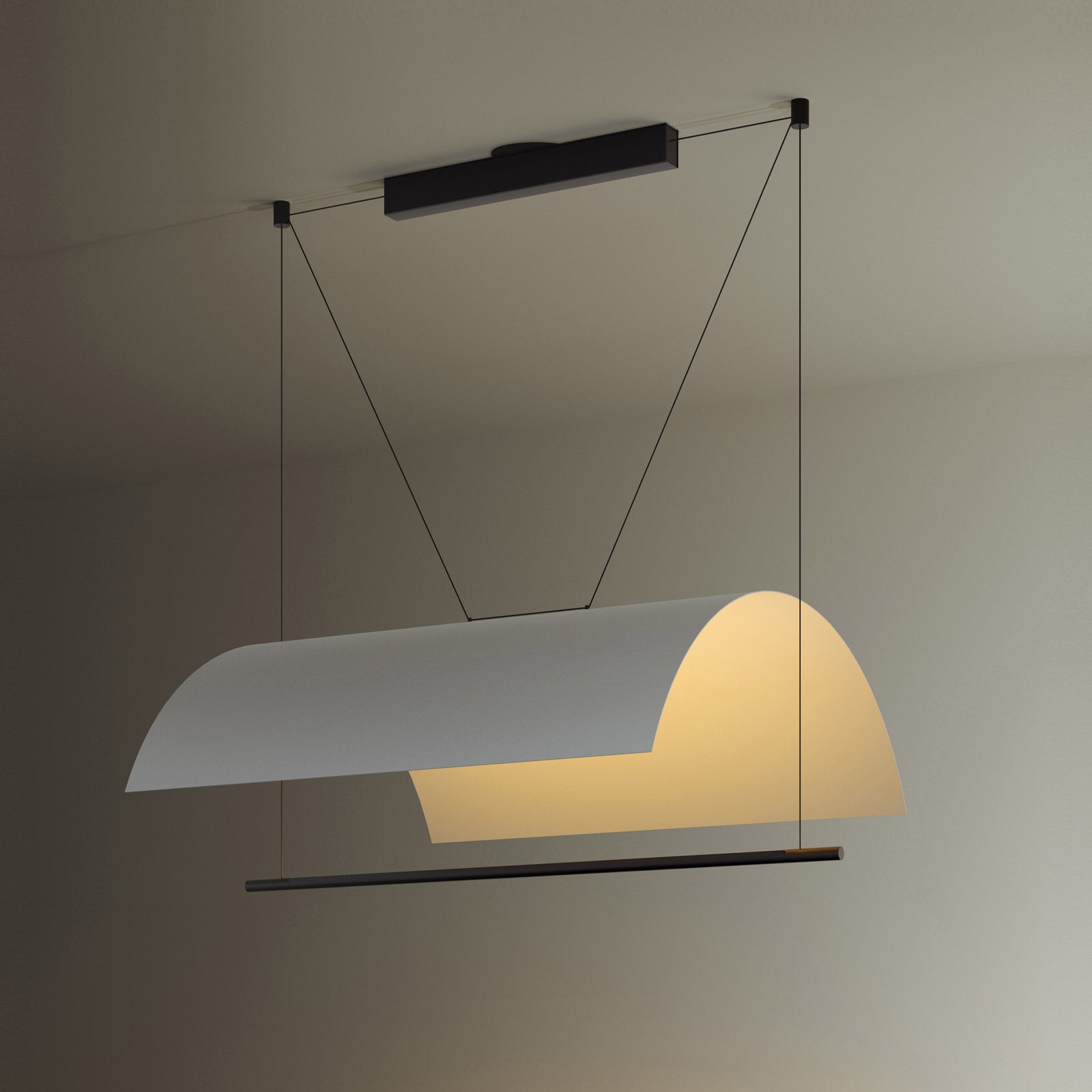 Lámina Mayor LED Pendant Light in Detail.