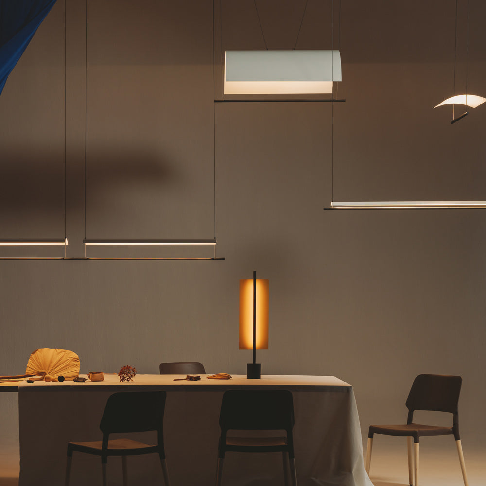 Lámina Mayor LED Pendant Light in showroom.