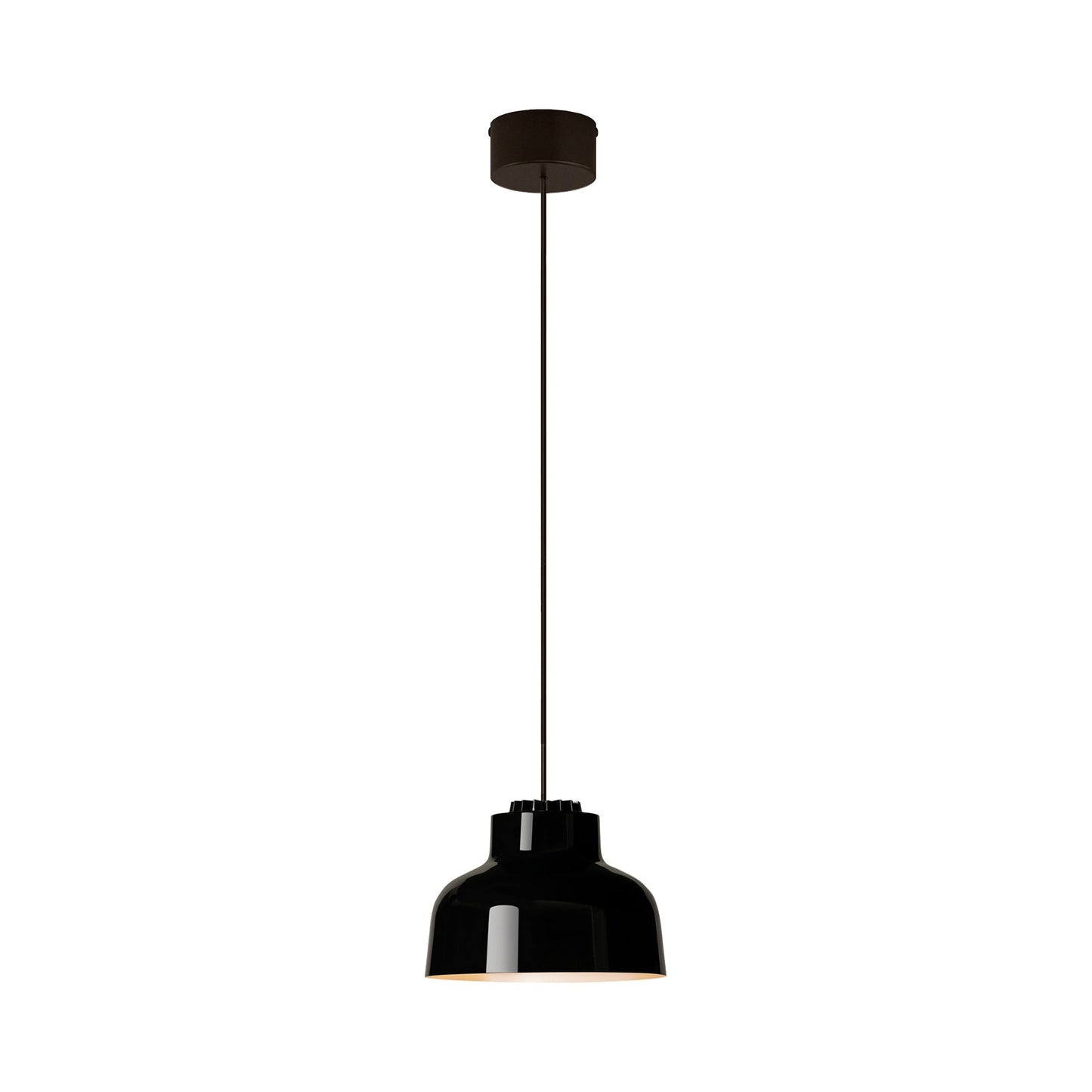 M64 LED Pendant Light in Black Surface/Deep Black.