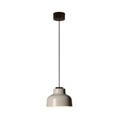 M64 LED Pendant Light in Black Surface/Soft Stone.