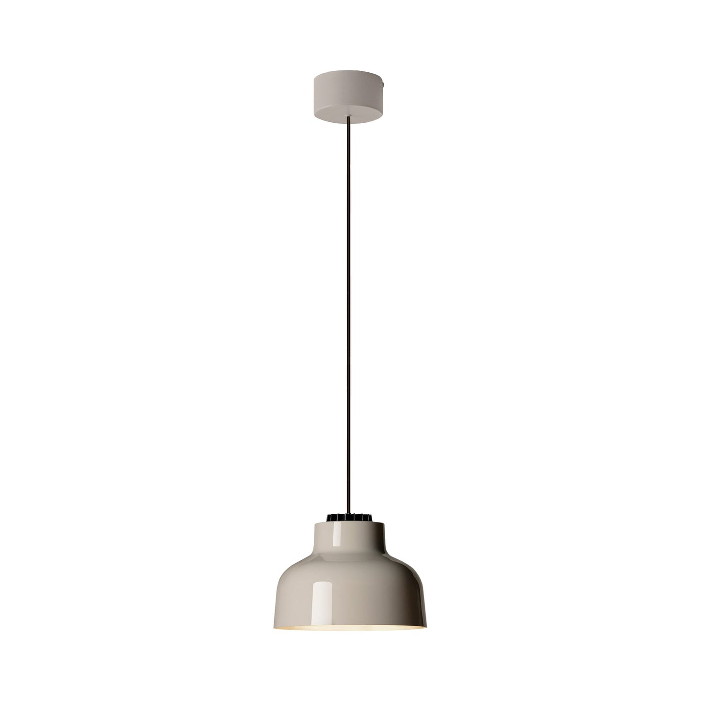 M64 LED Pendant Light in White Surface/Soft Stone.