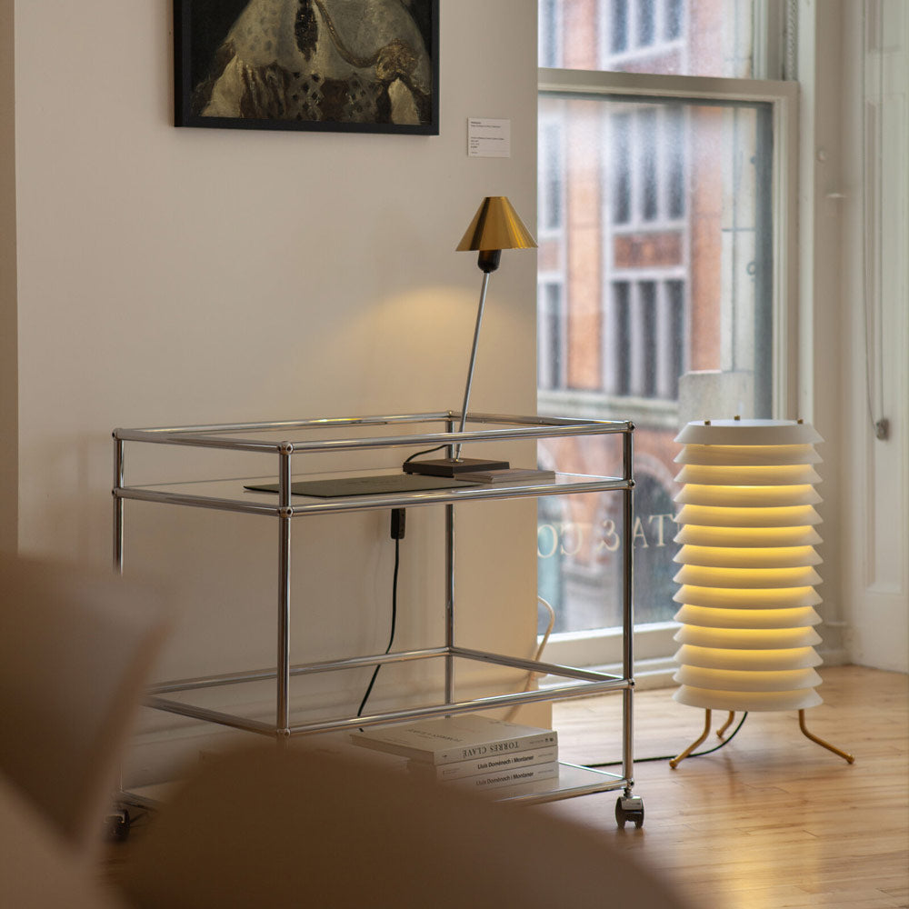 Maija LED Floor Lamp in living room.