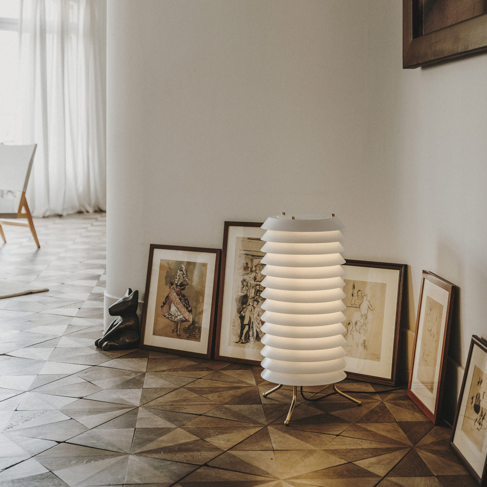 Maija LED Floor Lamp in living room.