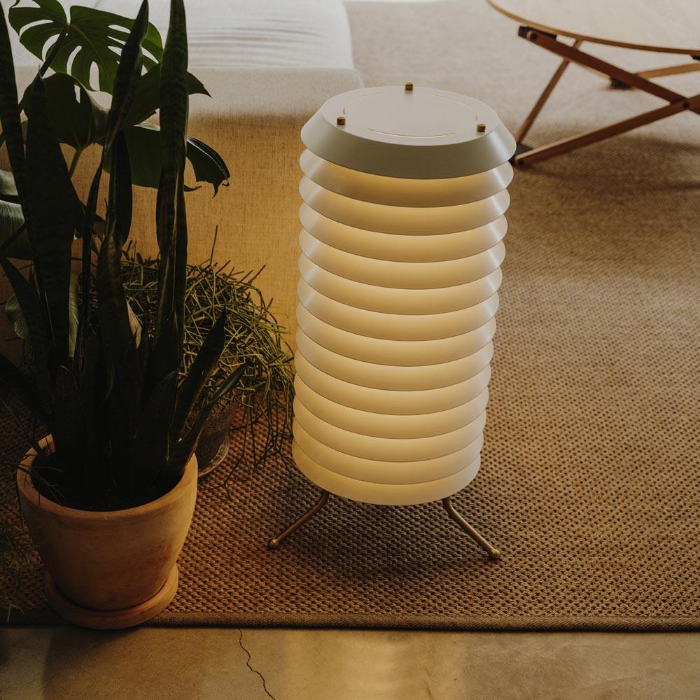Maija LED Floor Lamp in living room.