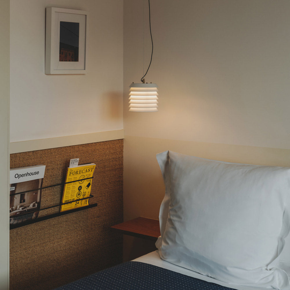 Maija LED Pendant Light in bedroom.