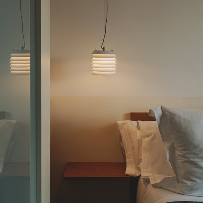Maija LED Pendant Light in bedroom.