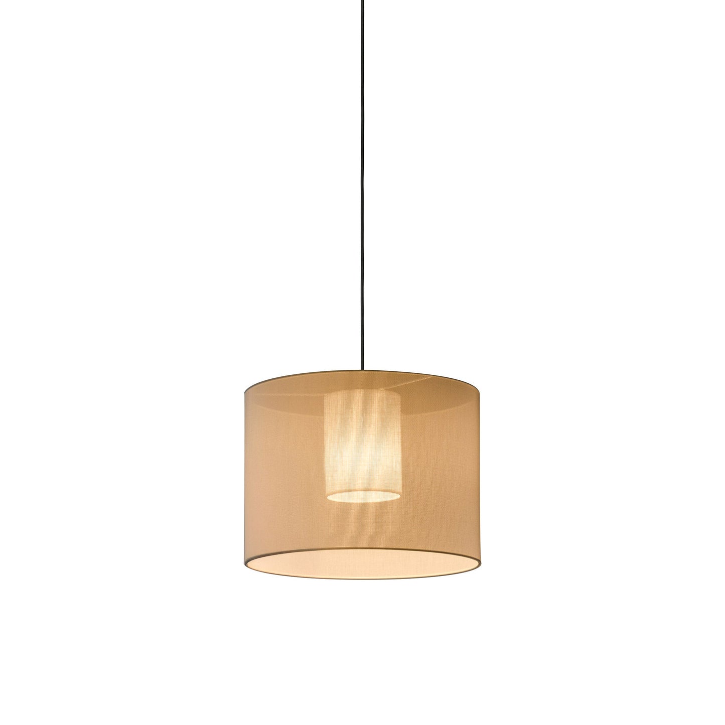 Moaré Liviana Pendant Light in Black (18.1-Inch).