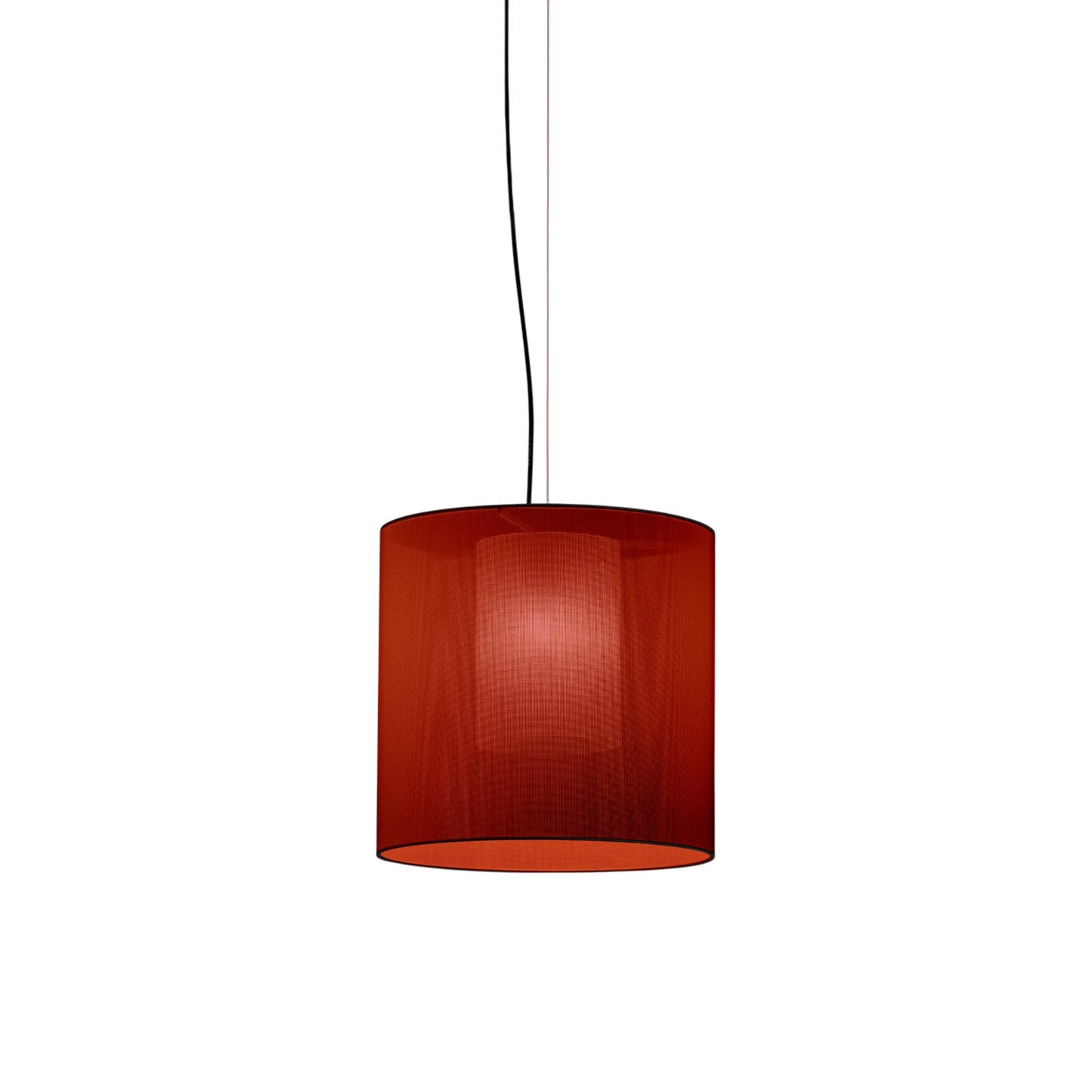 Moaré Pendant Light in Red (Moaré M/17.9-Inch).