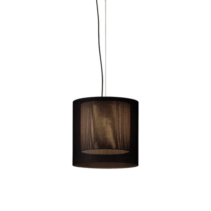 Moaré Pendant Light in Black/Grey (Moaré MS/17.9-Inch).