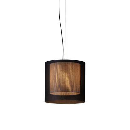Moaré Pendant Light in Black/White (Moaré MS/17.9-Inch).