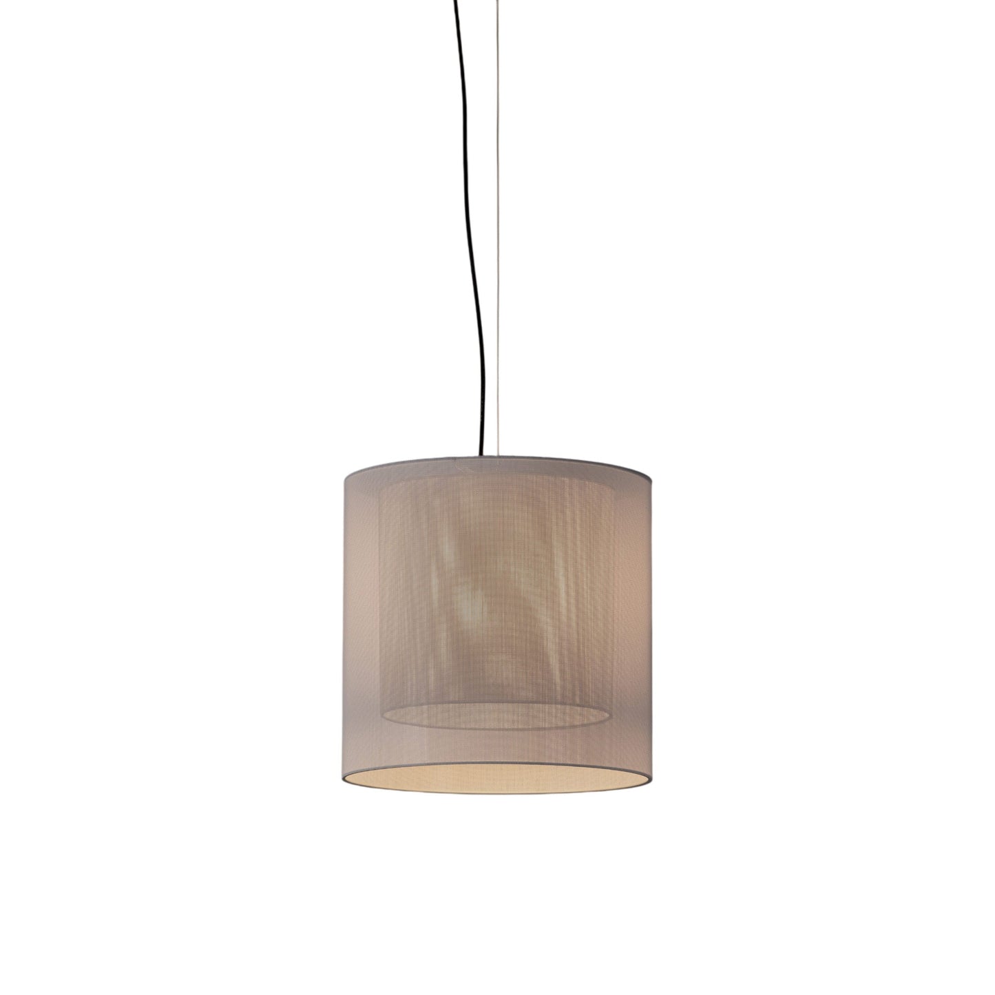 Moaré Pendant Light in White/Grey (Moaré MS/17.9-Inch).