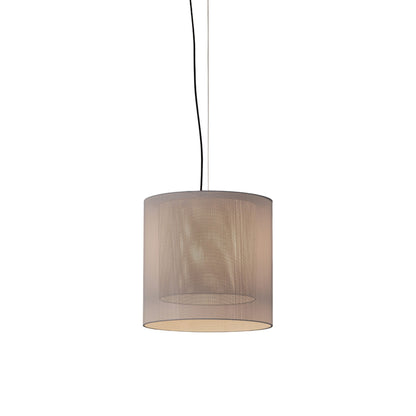 Moaré Pendant Light in White/Grey (Moaré MS/17.9-Inch).