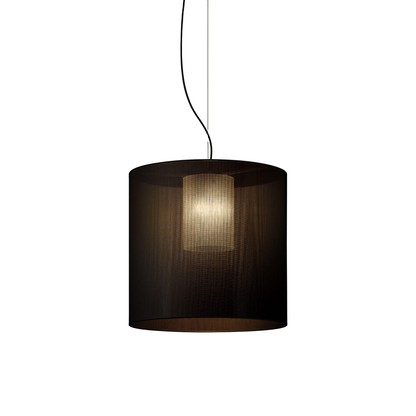 Moaré Pendant Light in Black (Moaré L/24.2-Inch).