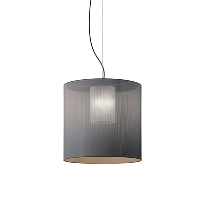 Moaré Pendant Light in Grey (Moaré L/24.2-Inch).