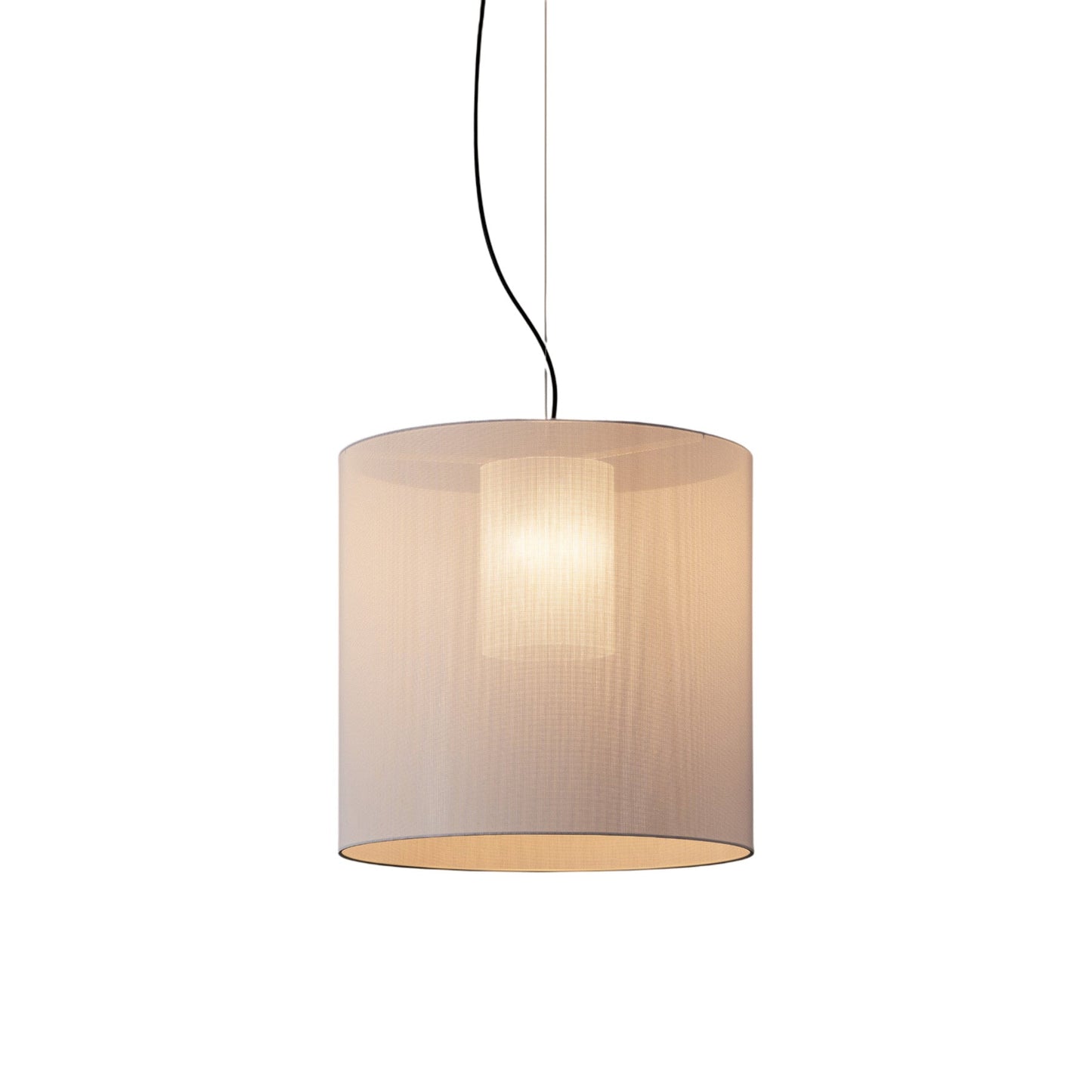 Moaré Pendant Light in White (Moaré L/24.2-Inch).