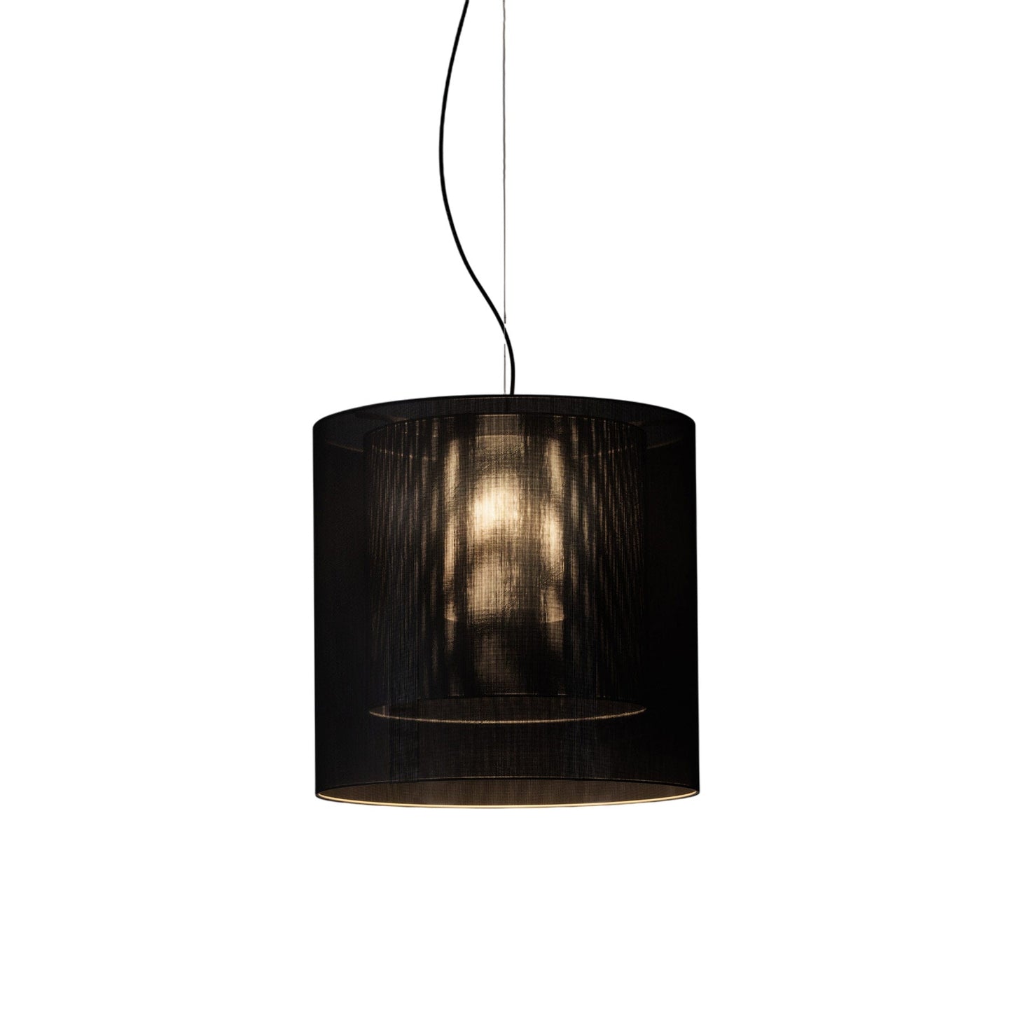 Moaré Pendant Light in Black (Moaré LM/24.2-Inch).
