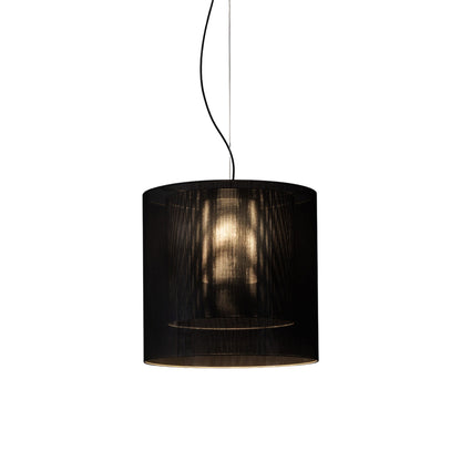 Moaré Pendant Light in Black (Moaré LM/24.2-Inch).