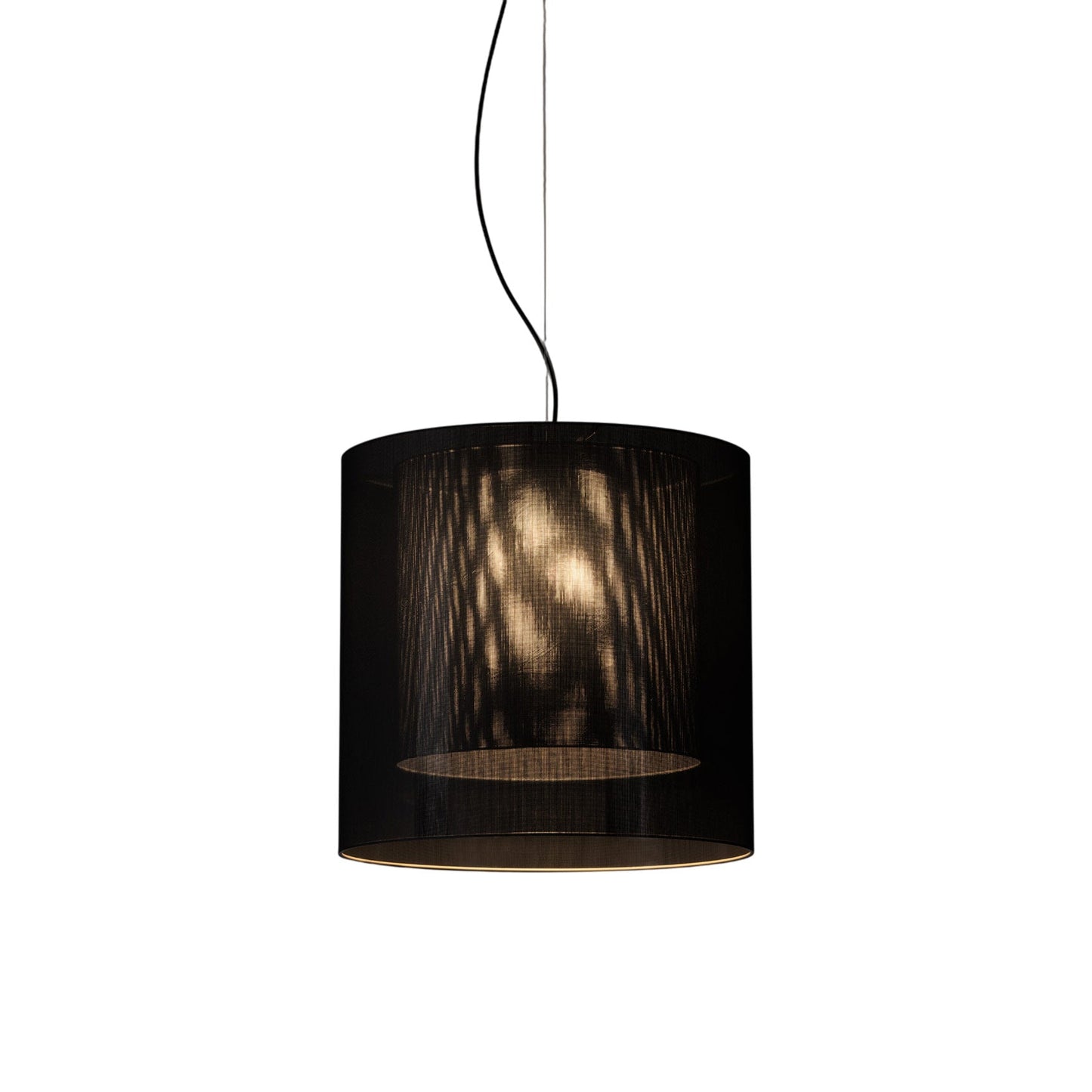 Moaré Pendant Light in Black/Grey (Moaré LM/24.2-Inch).