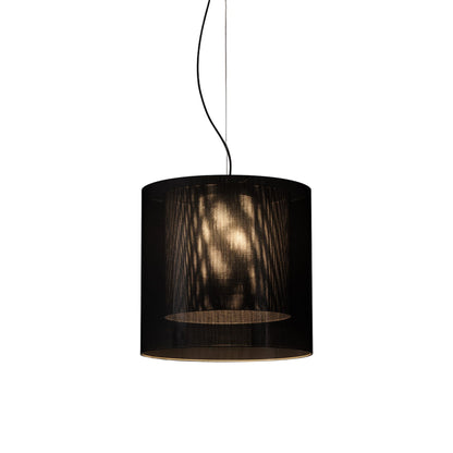 Moaré Pendant Light in Black/Grey (Moaré LM/24.2-Inch).