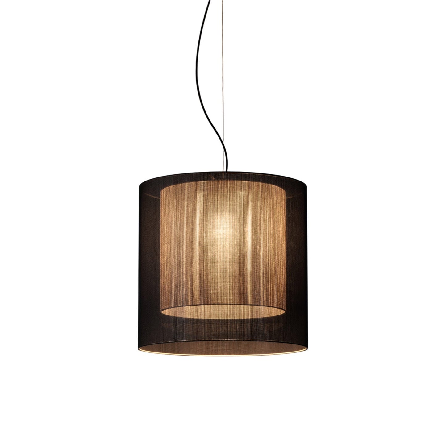 Moaré Pendant Light in Black/White (Moaré LM/24.2-Inch).