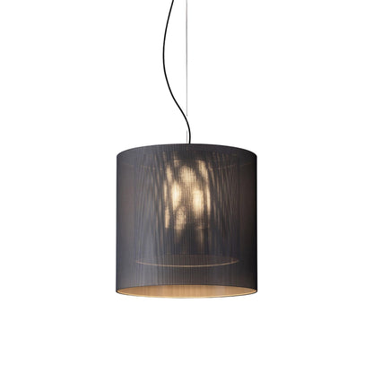 Moaré Pendant Light in Grey/Black (Moaré LM/24.2-Inch).