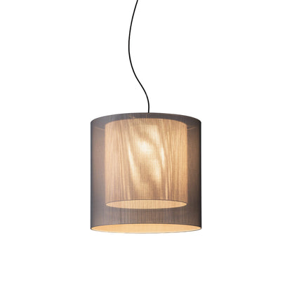 Moaré Pendant Light in Grey/White (Moaré LM/24.2-Inch).