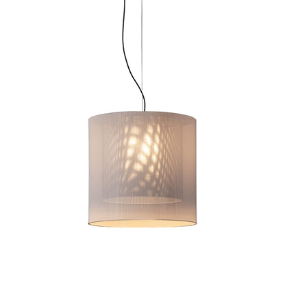 Moaré Pendant Light in White/Grey (Moaré LM/24.2-Inch).