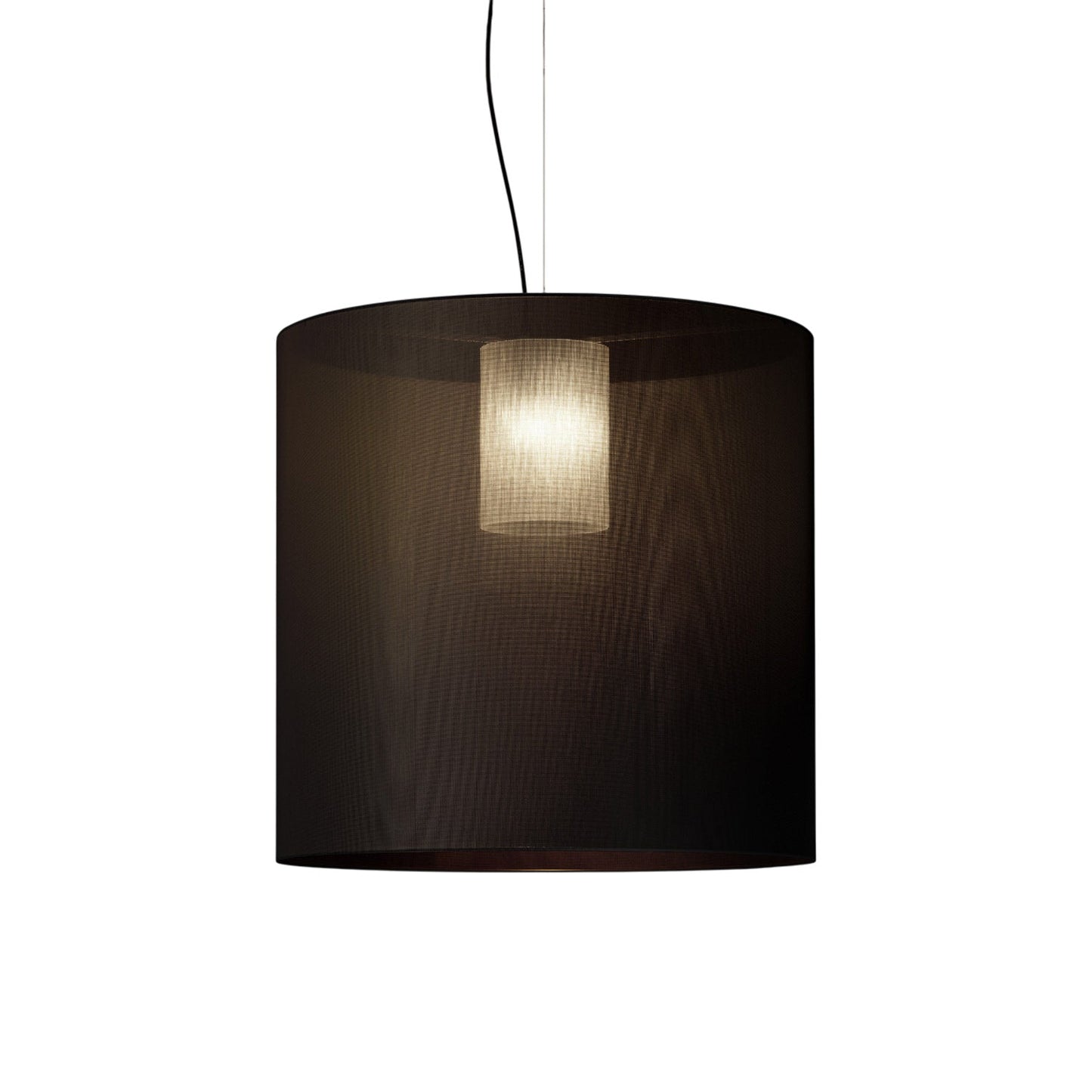 Moaré Pendant Light in Black (Moaré X/32.4-Inch).