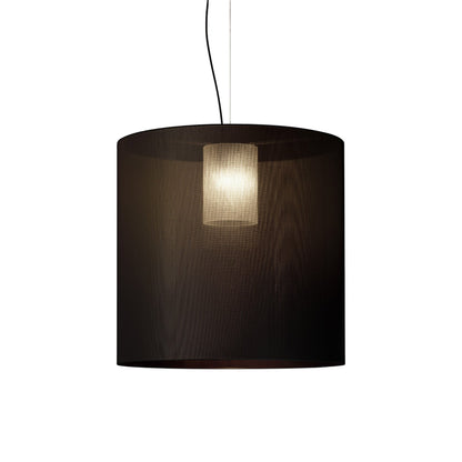 Moaré Pendant Light in Black (Moaré X/32.4-Inch).