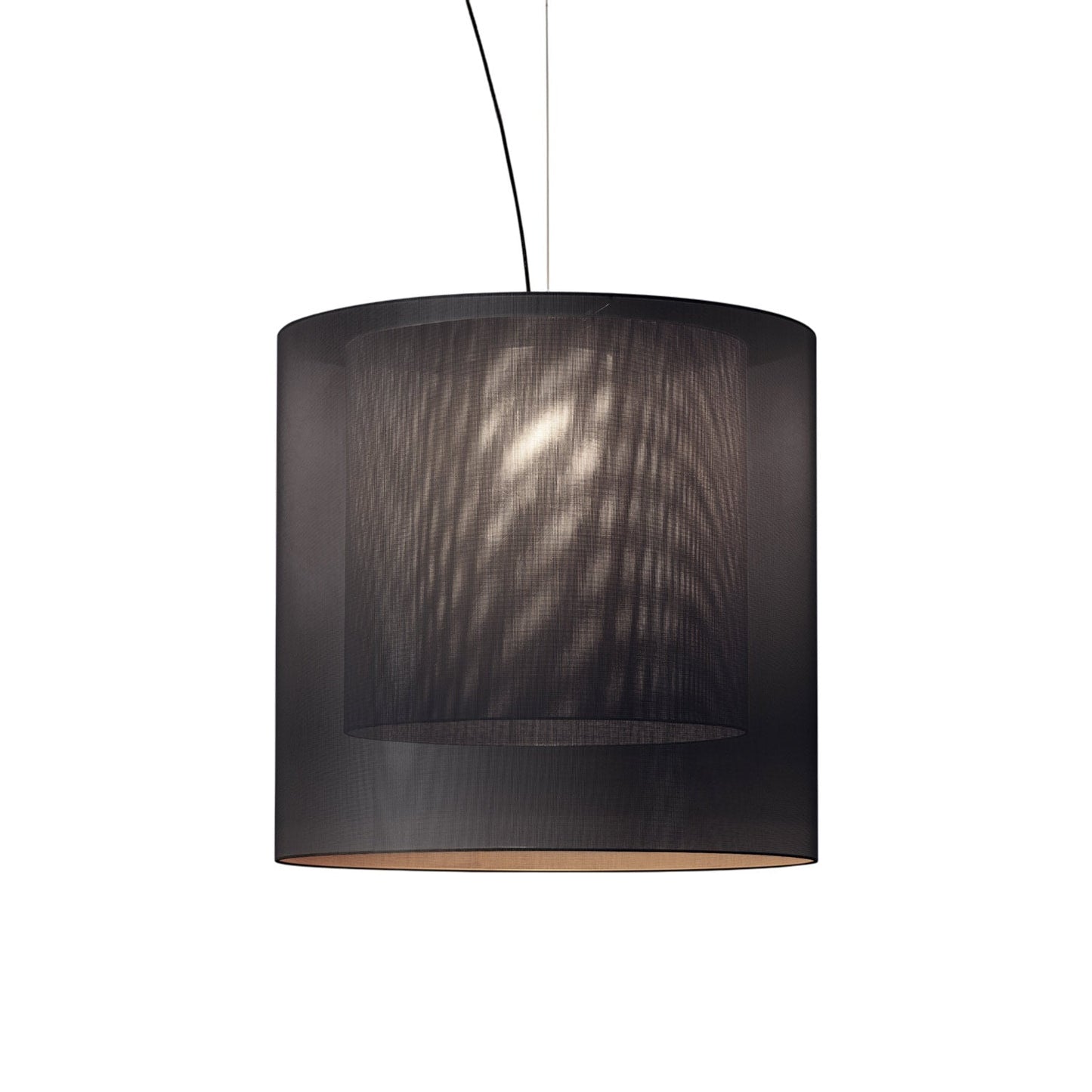 Moaré Pendant Light in Black/Grey (Moaré XL/32.4-Inch).