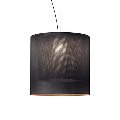 Moaré Pendant Light in Black/Grey (Moaré XL/32.4-Inch).