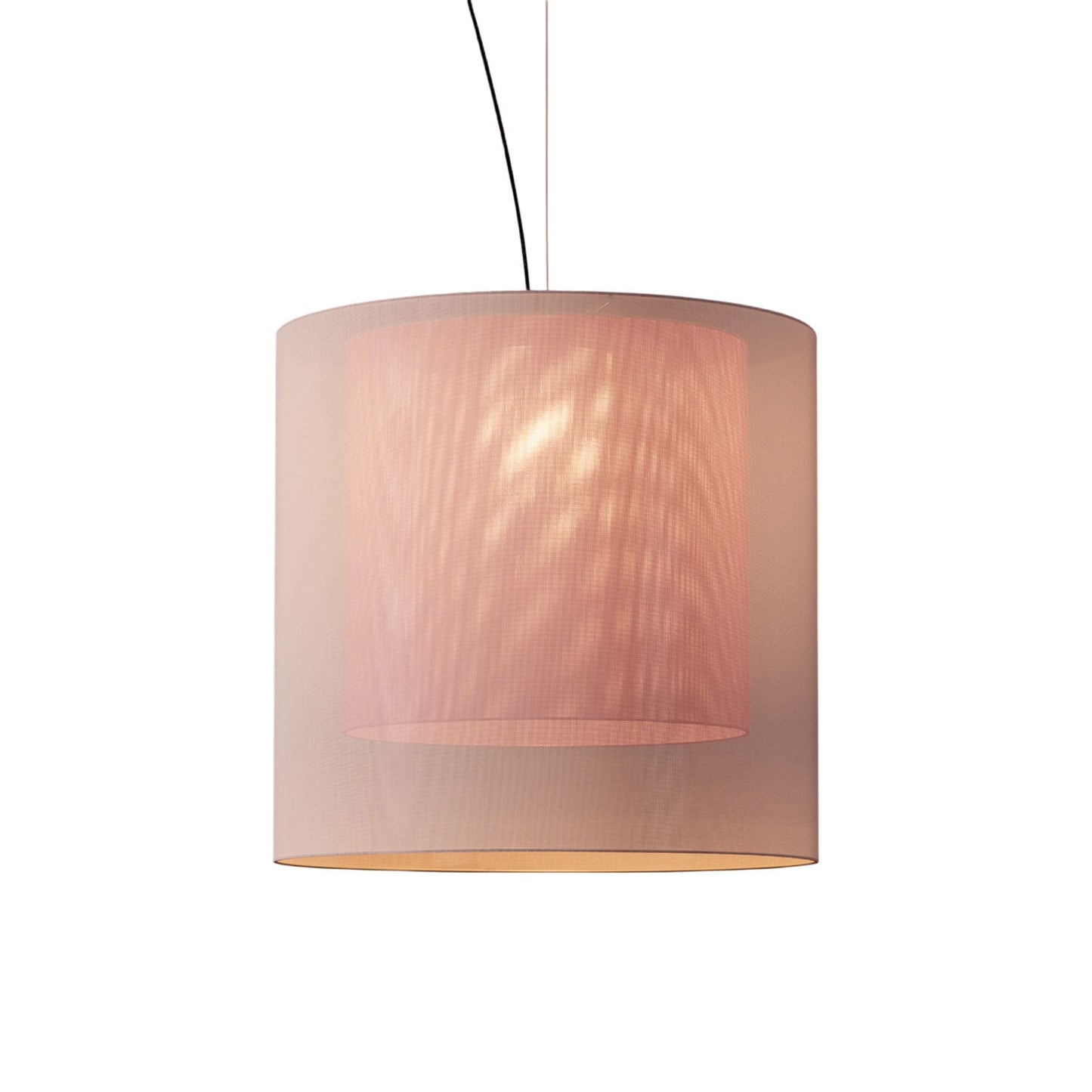 Moaré Pendant Light in Red/White (Moaré XL/32.4-Inch).
