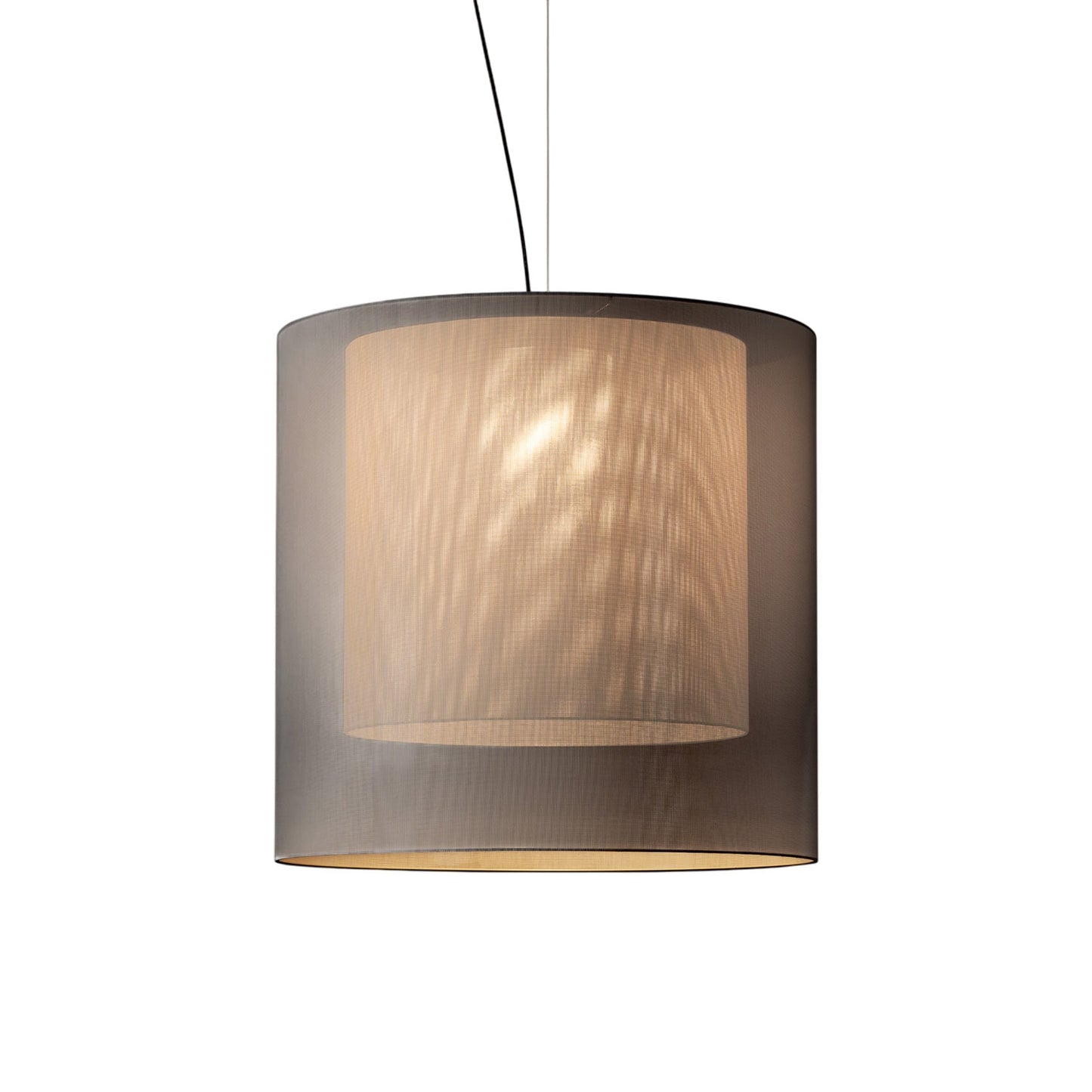 Moaré Pendant Light in White/Grey (Moaré XL/32.4-Inch).