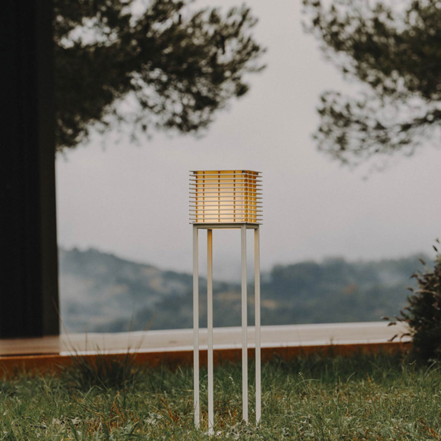 Shiro 17 Alta Outdoor Floor Lamp in Outside Area.