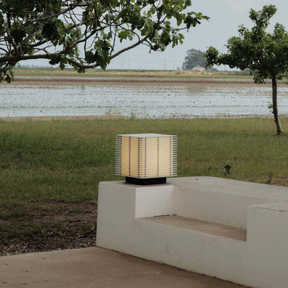 Shiro Outdoor Table Lamp in Outside Area.