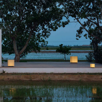 Shiro Outdoor Table Lamp in Outside Area.
