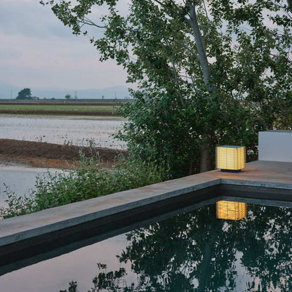 Shiro Outdoor Table Lamp in Outside Area.