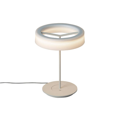 Sin LED Table Lamp in White Grey/White Opal Methacrylate (Small).