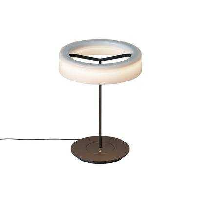 Sin LED Table Lamp in Graphite/White Opal Methacrylate (Small).