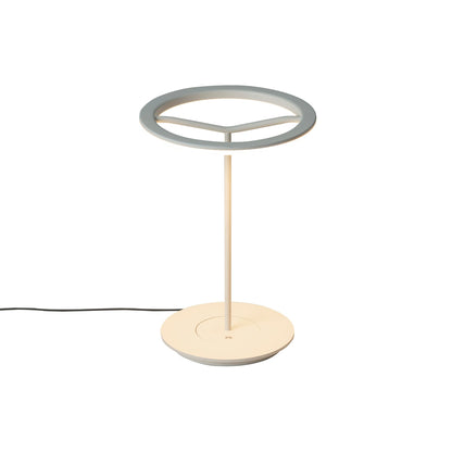 Sin LED Table Lamp in White Grey/Without Lamp Shade (Small).