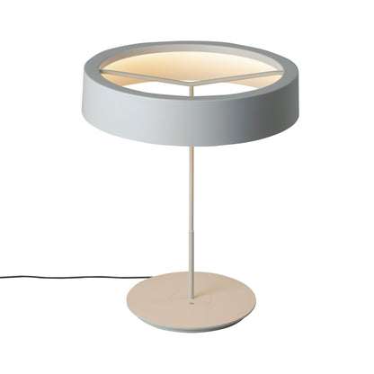 Sin LED Table Lamp in White Grey/White Grey Aluminum (Large).