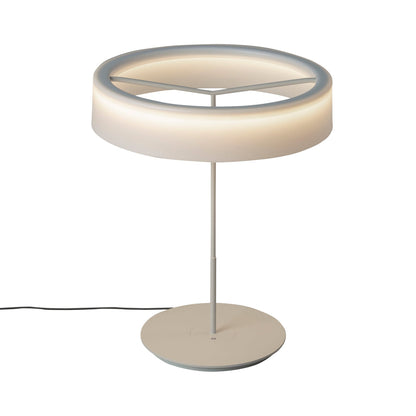 Sin LED Table Lamp in White Grey/White Opal Methacrylate (Large).