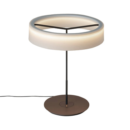 Sin LED Table Lamp in Graphite/White Opal Methacrylate (Large).