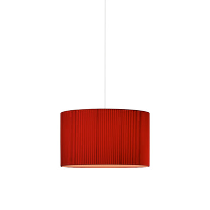 Sísísí Cilíndricas Pendant Light in White/Red-amber.
