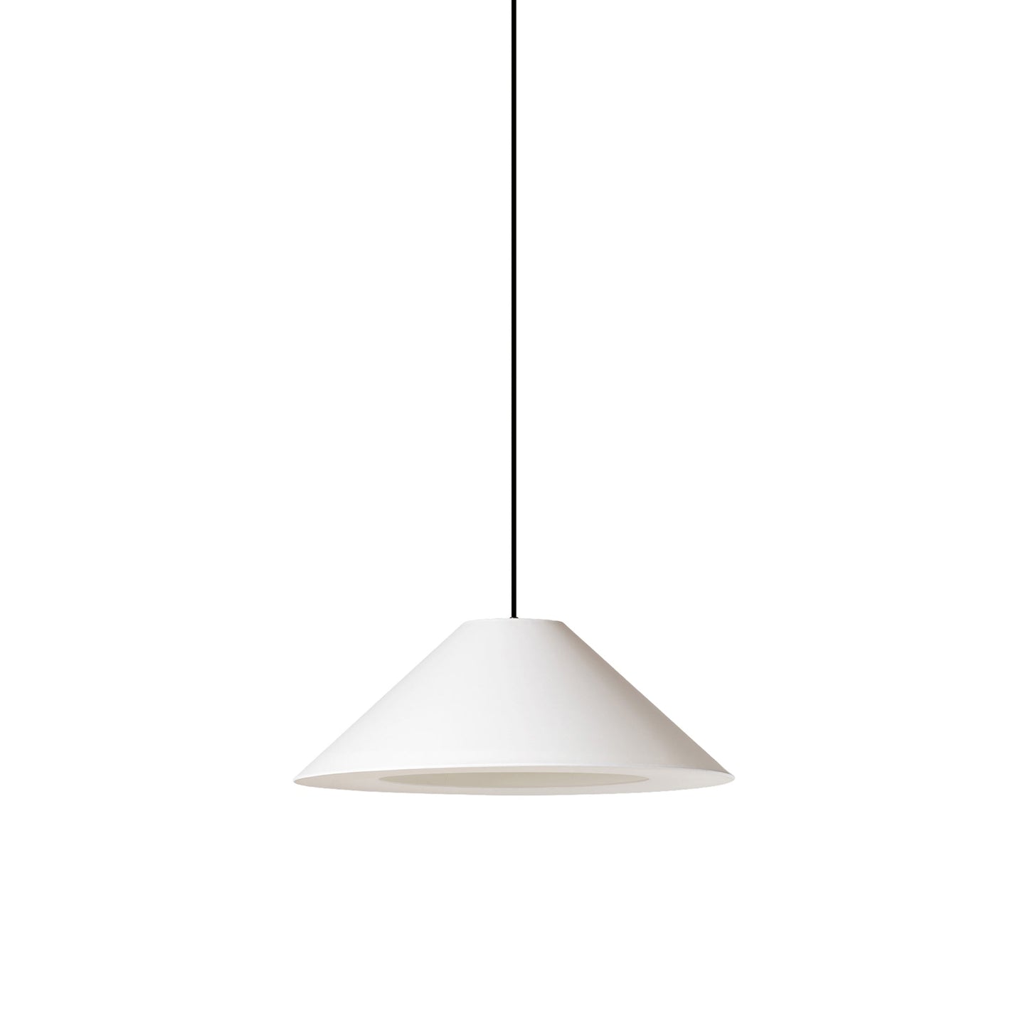 Sísísí Cónicas Planas Pendant Light in Black/White Shade (25.2-Inch).