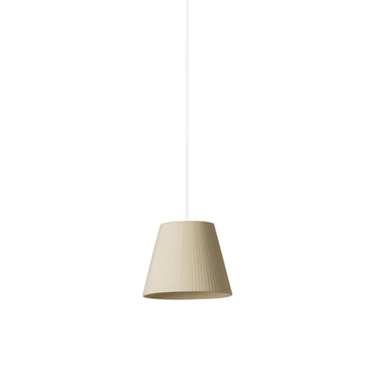 Sísísí Cónicas Single Pendant Light in Natural (White/9.8-Inch).