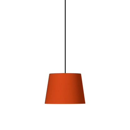 Sísísí Cónicas Single Pendant Light in Red-amber (Black/14-Inch).